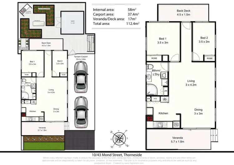 Floorplan of Homely house listing, Site 10/43 Mond Street, Thorneside QLD 4158