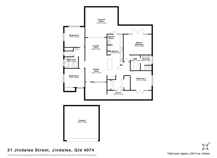 Floorplan of Homely house listing, 21 Jindalee Street, Jindalee QLD 4074