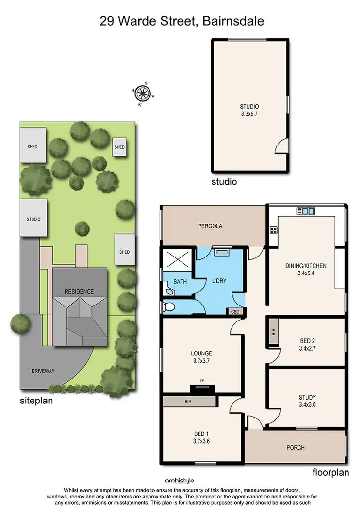 Floorplan of Homely house listing, 29 Warde Street, Bairnsdale VIC 3875