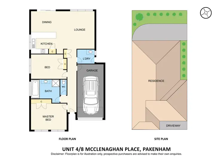 Floorplan of Homely unit listing, 4/8 McClenaghan Place, Pakenham VIC 3810