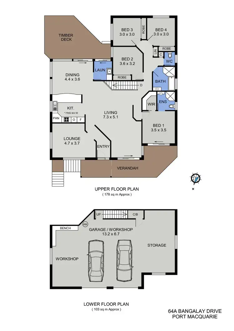 Floorplan of Homely house listing, 64a Bangalay Drive, Port Macquarie NSW 2444