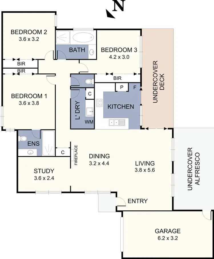 Floorplan of Homely unit listing, 2/127 Morell Street, Glenroy VIC 3046