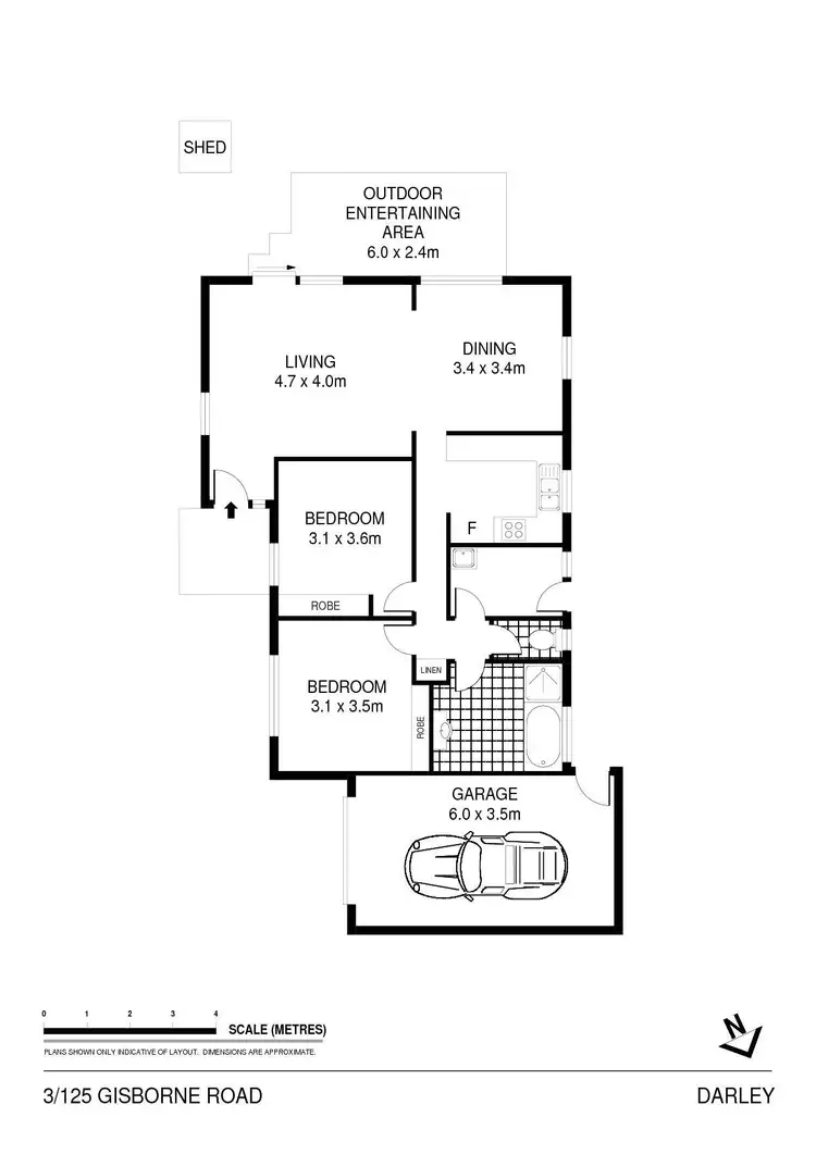Floorplan of Homely unit listing, 3/125 Gisborne Road, Darley VIC 3340