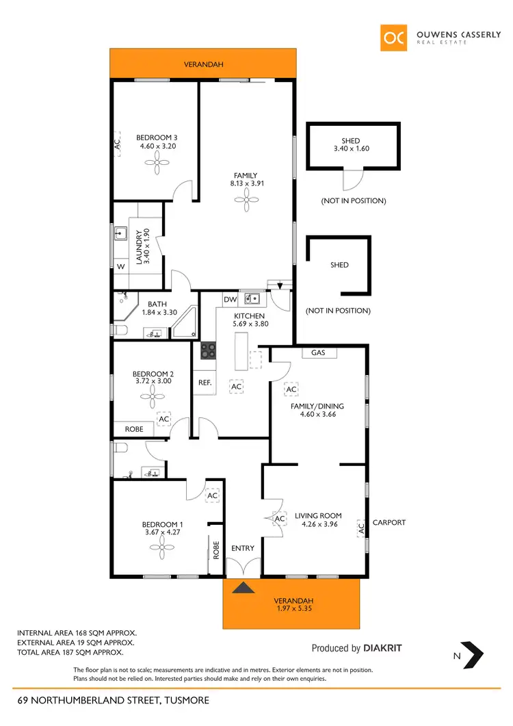 Floorplan of Homely house listing, 69 Northumberland Street, Tusmore SA 5065