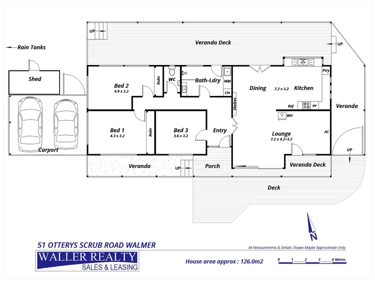 Floorplan of Homely house listing, 51 Ottreys Scrub Road, Walmer VIC 3463