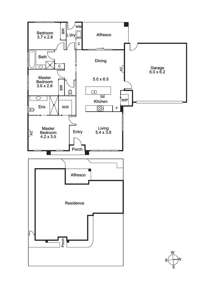 Floorplan of Homely house listing, 2/47 Alameda Avenue, Mornington VIC 3931
