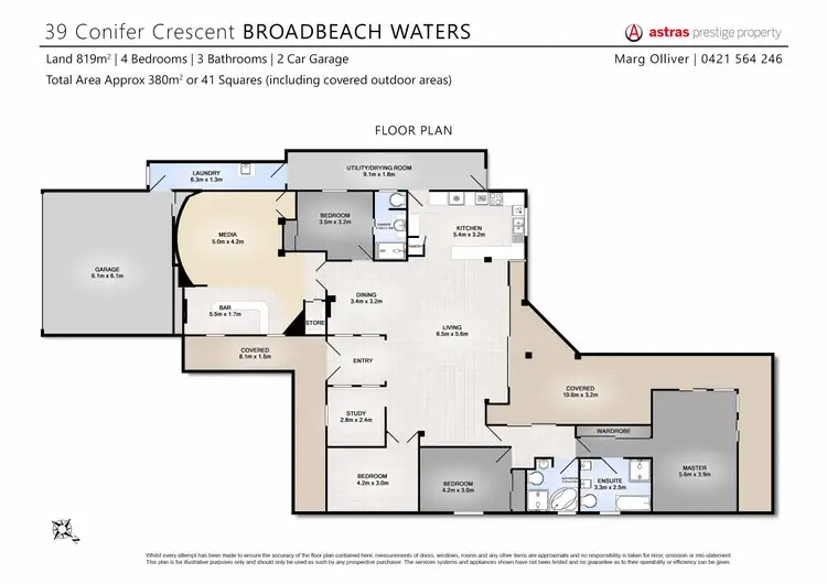 Floorplan of Homely house listing, 39 Conifer Crescent, Broadbeach Waters QLD 4218