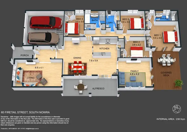 Floorplan of Homely house listing, 60 Firetail Street, South Nowra NSW 2541