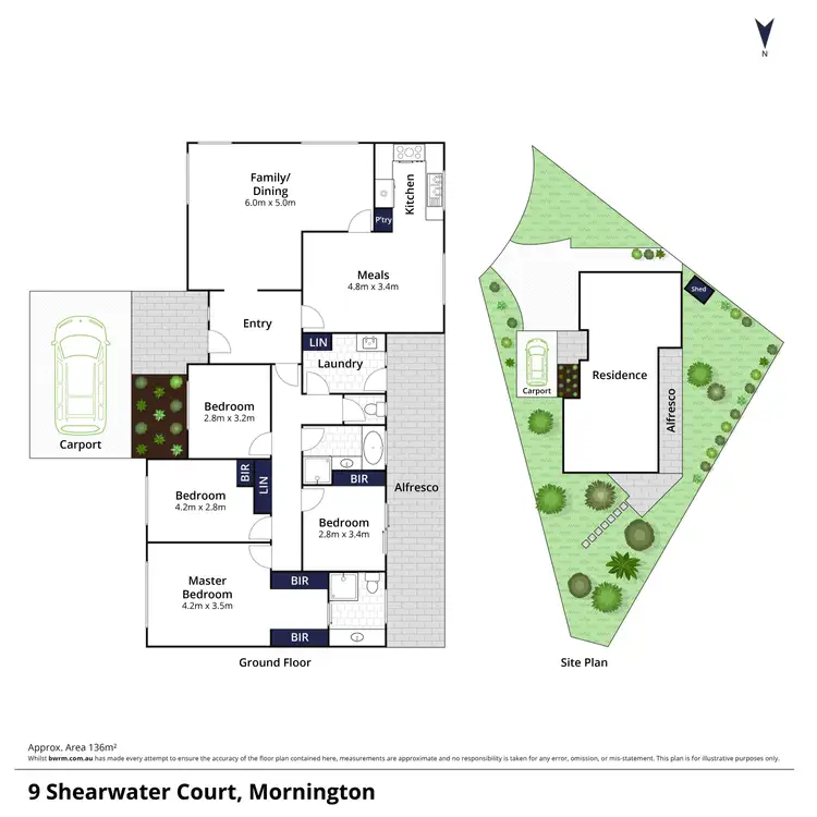 Floorplan of Homely house listing, 9 Shearwater Court, Mornington VIC 3931