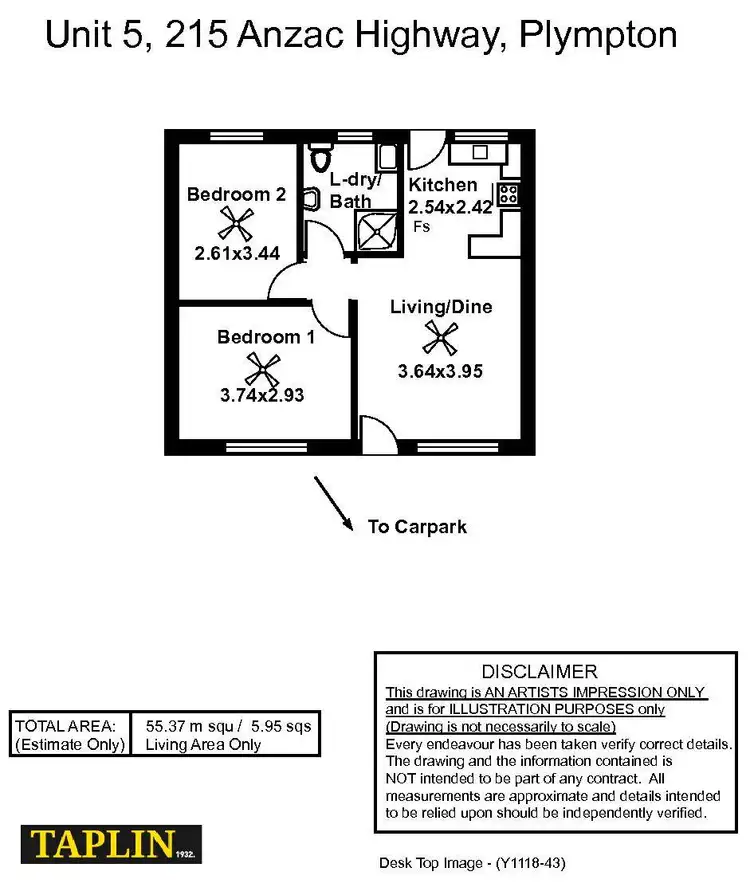 Floorplan of Homely unit listing, 5/215 Anzac Highway, Plympton SA 5038