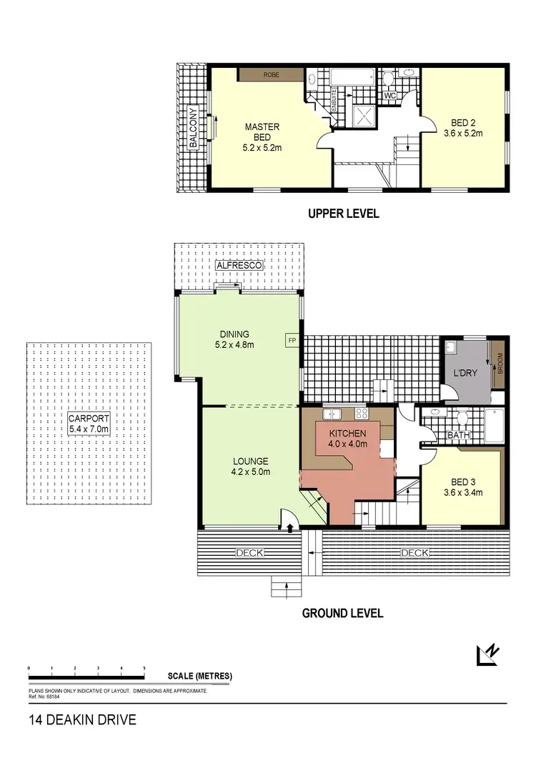 Floorplan of Homely house listing, 14 Deakin Drive, Flora Hill VIC 3550