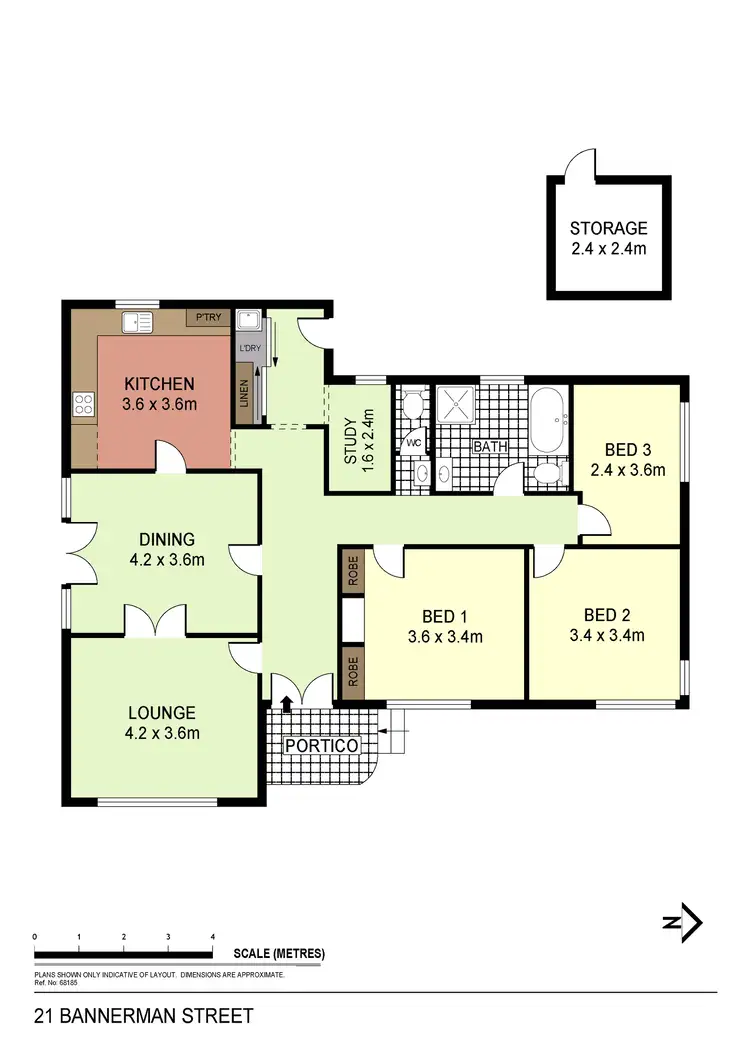 Floorplan of Homely house listing, 21 Bannerman Street, Bendigo VIC 3550