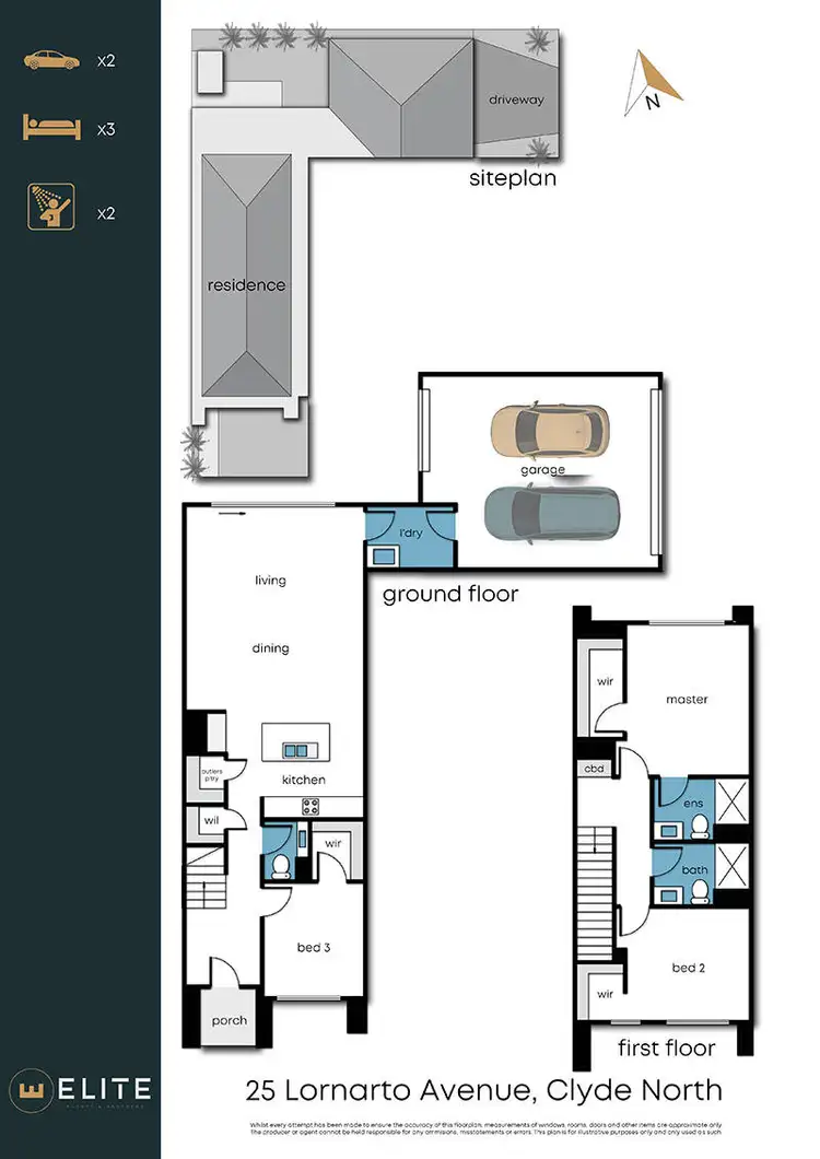 Floorplan of Homely house listing, 25 Lonarto Avenue, Clyde North VIC 3978