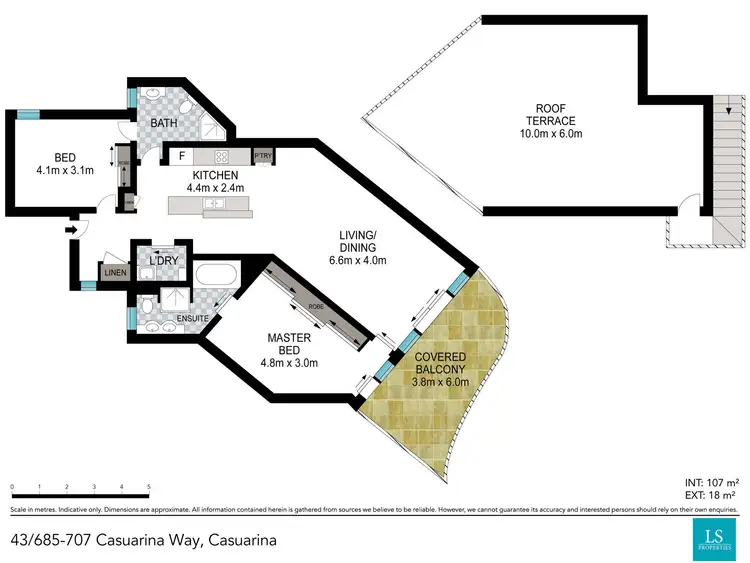 Floorplan of Homely apartment listing, 43/685-707 Casuarina Way, Casuarina NSW 2487