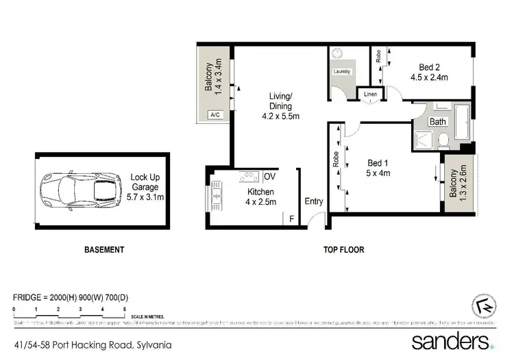 Floorplan of Homely unit listing, 41/54-58 Port Hacking Road, Sylvania NSW 2224