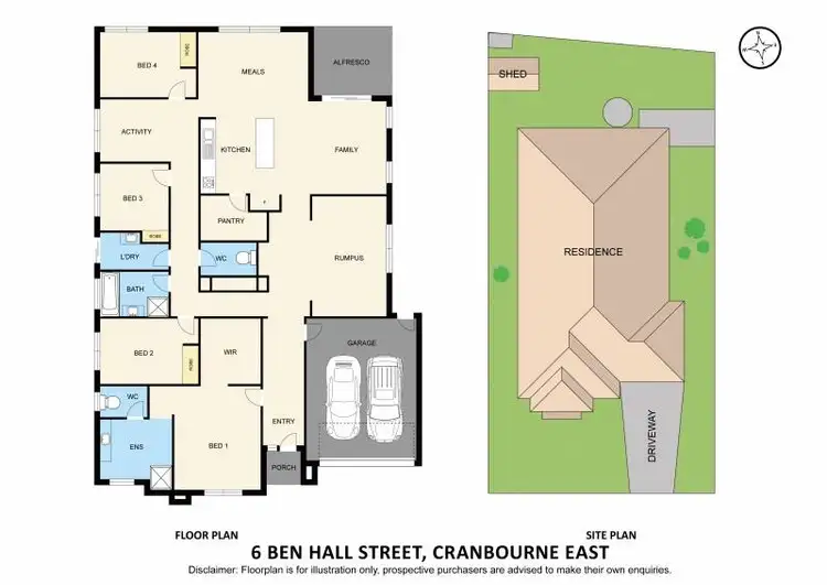 Floorplan of Homely house listing, 6 Ben Hall Street, Cranbourne East VIC 3977