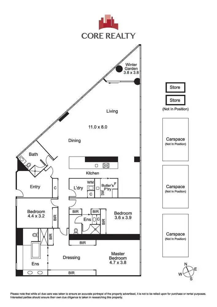 Floorplan of Homely apartment listing, 1904/8 Kavanagh Street, Southbank VIC 3006