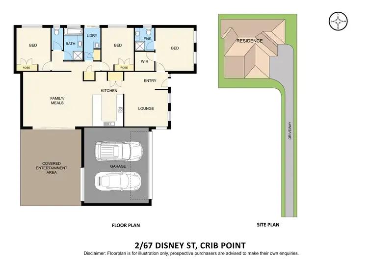 Floorplan of Homely house listing, 2/67 Disney Street, Crib Point VIC 3919