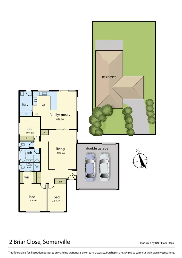 Floorplan of Homely house listing, 2 Briar Close, Somerville VIC 3912