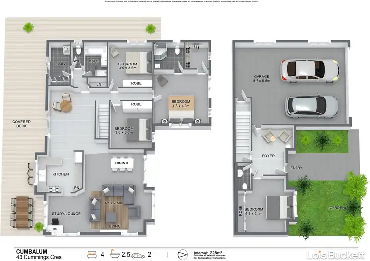 Floorplan of Homely house listing, 43 Cummings Crescent, Cumbalum NSW 2478