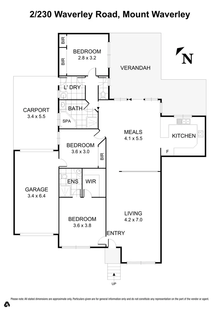 Floorplan of Homely unit listing, 2/230 Waverley Road, Mount Waverley VIC 3149