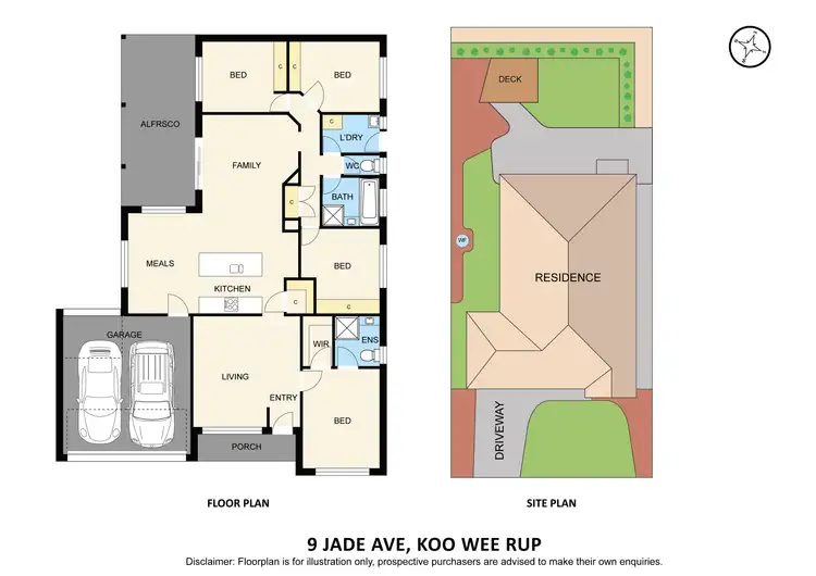 Floorplan of Homely house listing, 9 Jade Avenue, Koo Wee Rup VIC 3981