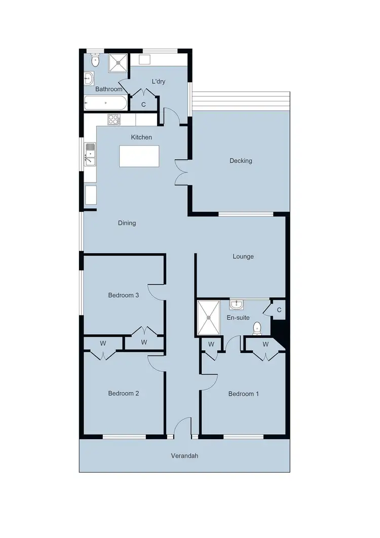 Floorplan of Homely house listing, 104 Clarendon Street, Soldiers Hill VIC 3350
