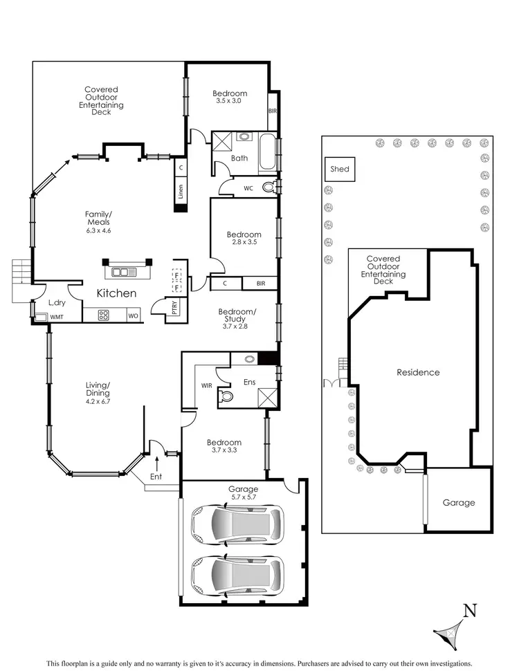 Floorplan of Homely house listing, 6 Overton Close, Rowville VIC 3178
