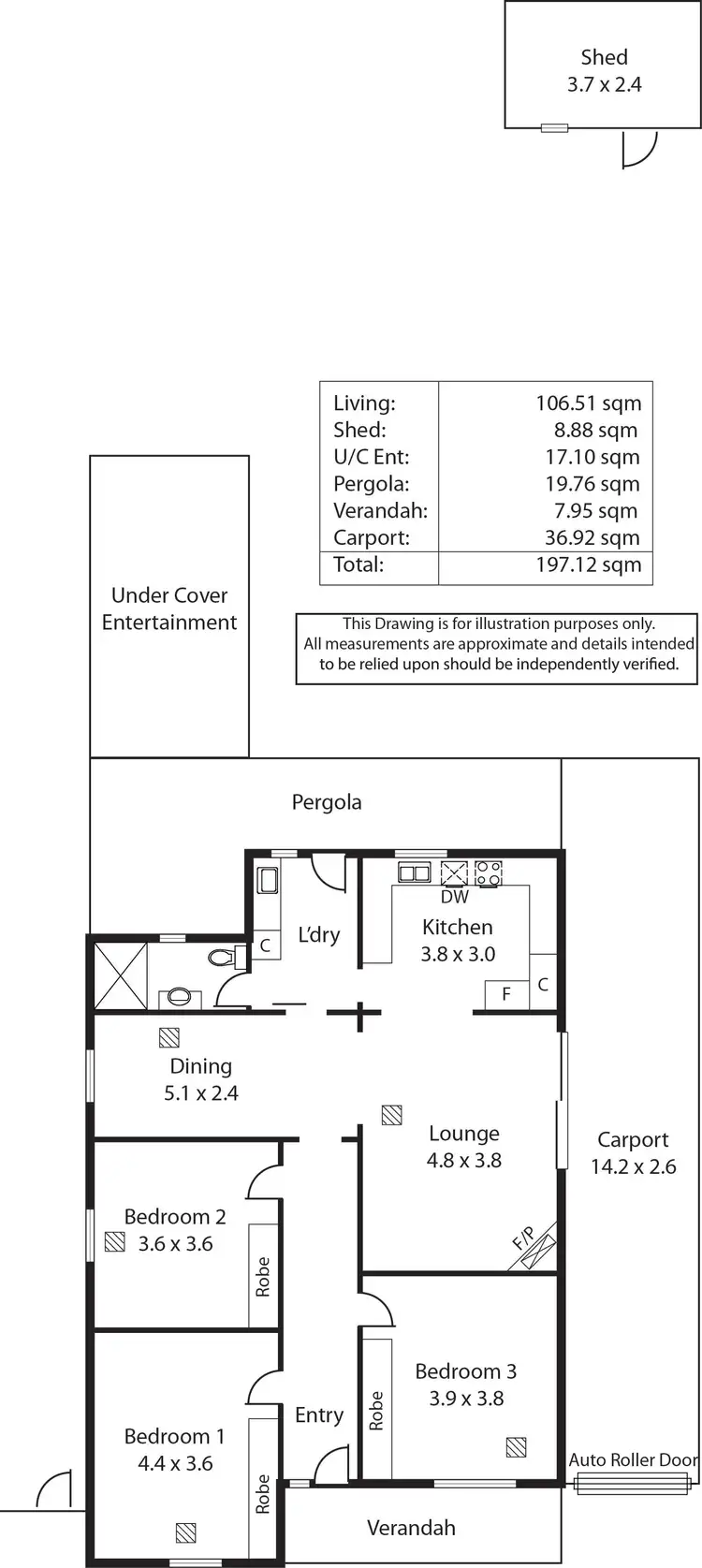 Floorplan of Homely house listing, 17 Third Avenue, St Morris SA 5068