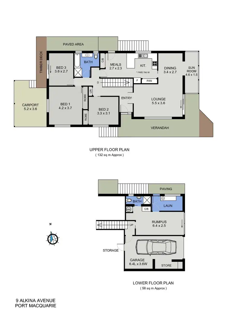 Floorplan of Homely house listing, 9 Alkina Avenue, Port Macquarie NSW 2444