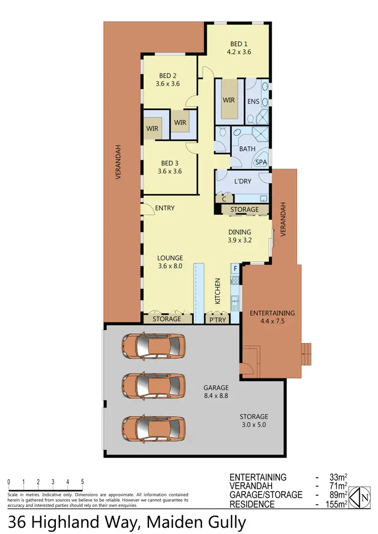 Floorplan of Homely house listing, 36 Highland Way, Maiden Gully VIC 3551
