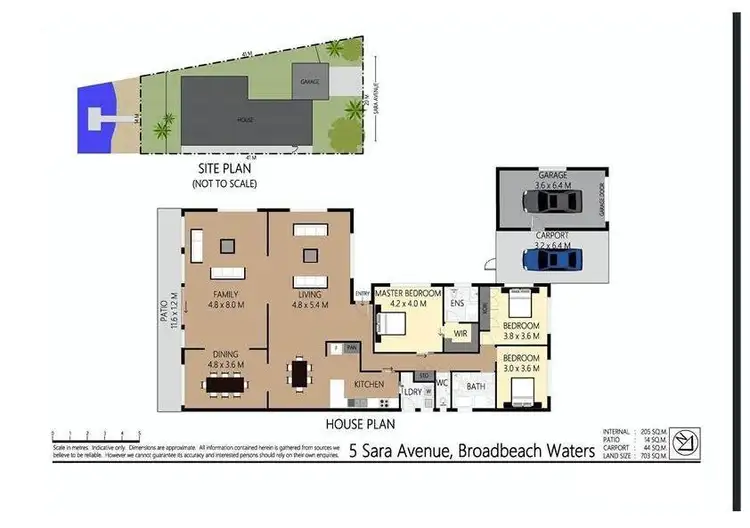 Floorplan of Homely house listing, 5 Sara Avenue, Broadbeach Waters QLD 4218