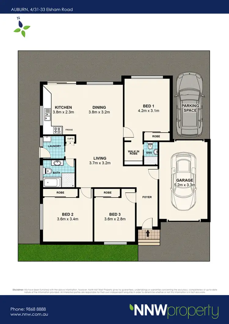 Floorplan of Homely villa listing, 4/31-33 Elsham Road, Auburn NSW 2144