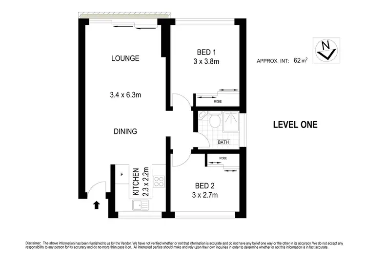 Floorplan of Homely apartment listing, 8/1 Margaret Street, Fairlight NSW 2094