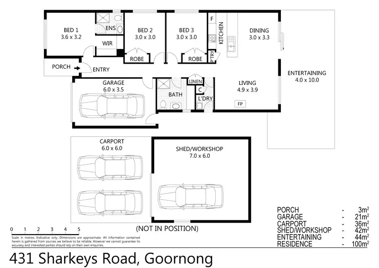 Floorplan of Homely house listing, 431 Sharkeys Road, Goornong VIC 3557