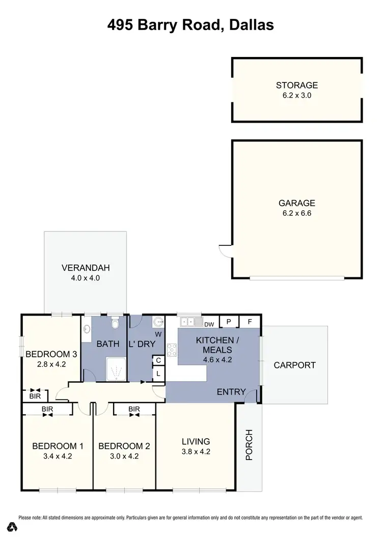 Floorplan of Homely house listing, 495 Barry Road, Dallas VIC 3047