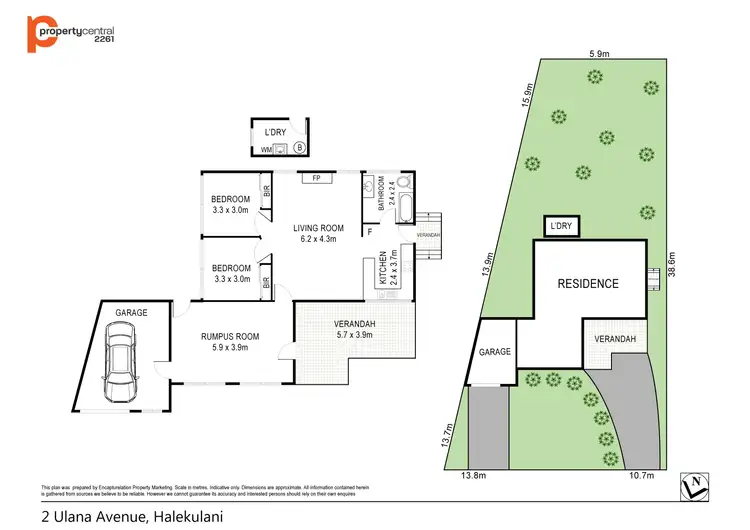 Floorplan of Homely house listing, 2 Ulana Avenue, Halekulani NSW 2262