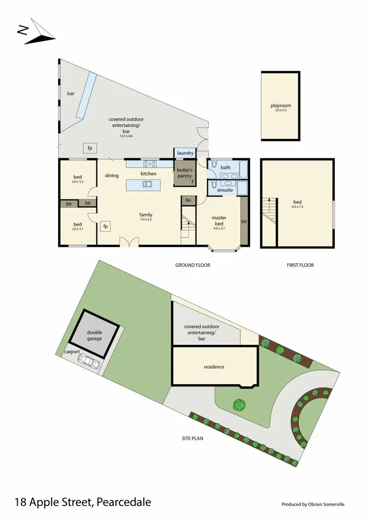 Floorplan of Homely house listing, 18 Apple Street, Pearcedale VIC 3912