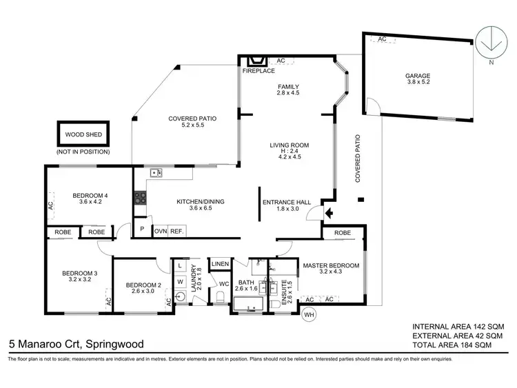 Floorplan of Homely house listing, 5 Maneroo Court, Springwood QLD 4127