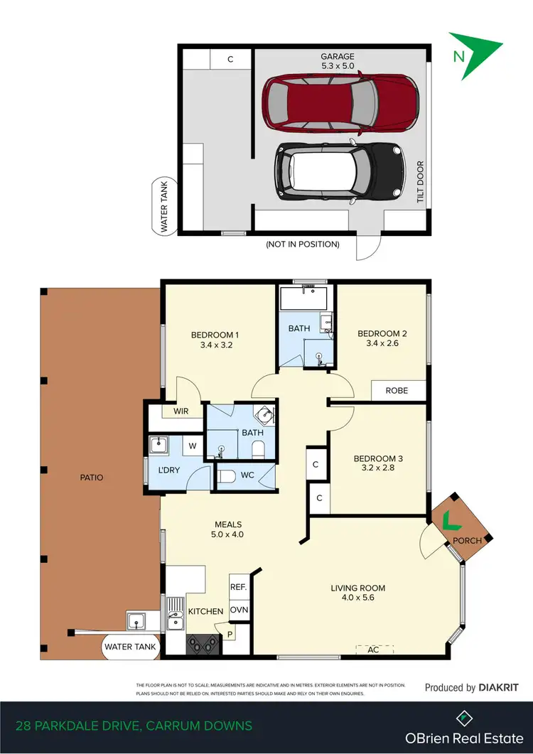 Floorplan of Homely house listing, 28 Parkdale Drive, Carrum Downs VIC 3201