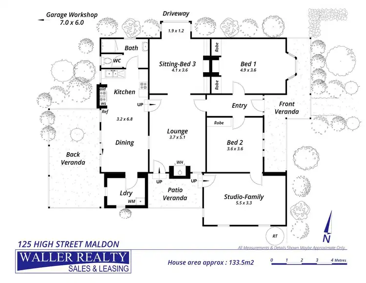 Floorplan of Homely house listing, 125 High Street, Maldon VIC 3463