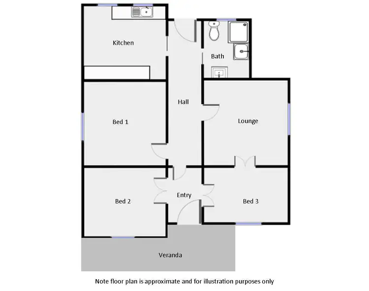 Floorplan of Homely house listing, 129 Darling Street, Wentworth NSW 2648