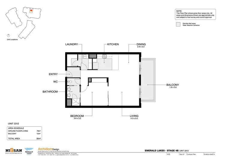 Floorplan of Homely apartment listing, 2034/3029 The Boulevard Boulevard, Carrara QLD 4211