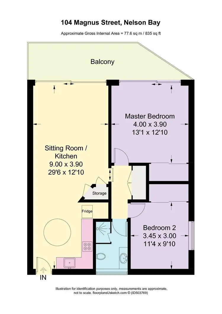 Floorplan of Homely unit listing, 9/104 Magnus Street, Nelson Bay NSW 2315