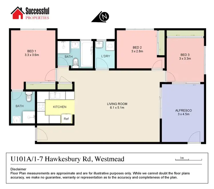 Floorplan of Homely apartment listing, 101A/1-7 Hawkesbury Road, Westmead NSW 2145