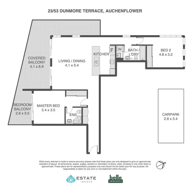 Floorplan of Homely apartment listing, 23/53 Dunmore Terrace, Auchenflower QLD 4066