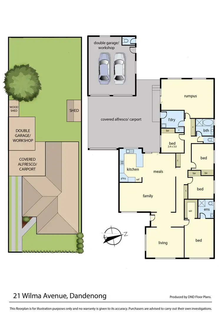 Floorplan of Homely house listing, 21 Wilma Avenue, Dandenong VIC 3175
