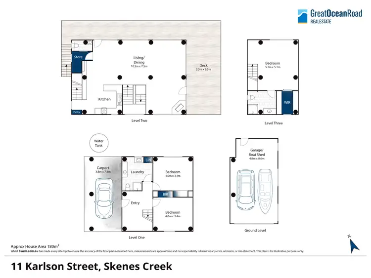 Floorplan of Homely house listing, 11 Karlson Street, Skenes Creek VIC 3233