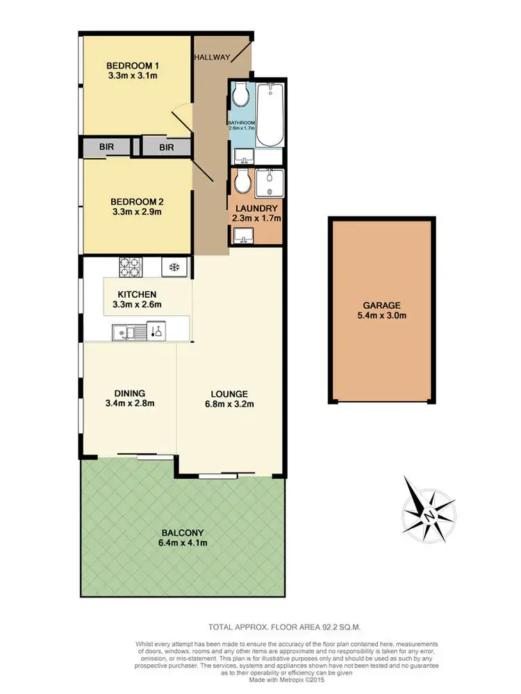 Floorplan of Homely apartment listing, Level 1/5/133 Terralong Street, Kiama NSW 2533