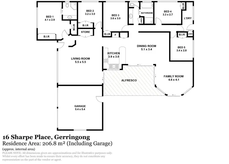 Floorplan of Homely house listing, 16 Sharpe Place, Gerringong NSW 2534